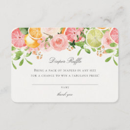 パステルフルーツ フラワーベビーおむつくじ挿入ページ エンクロージャーカード