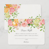 パステルフルーツ フラワーベビーおむつくじ挿入ページ エンクロージャーカード (正面/裏面)