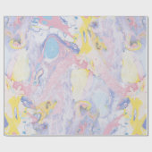 パステルフルートカラーズマーブルスワーズ ラッピングペーパー (フラット)