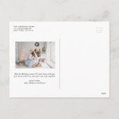 パステルフロステッド松のメリー針&明るい写真 シーズンポストカード (裏面)