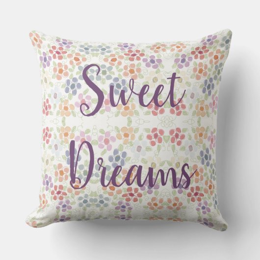 パステルフローズデザイン クッション (正面)