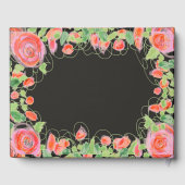 パステルフローラとブラック ゲストブック (裏面)