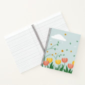 パステルフローラの名前(淡緑色) ノートブック (内部)