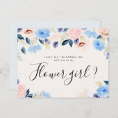 パステルフローラは私のフローラルカード インビテーションポストカード (正面/裏面)