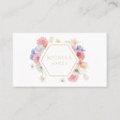パステルフローラウォメンエレガントズデザイナースタイリストブシ 名刺 (正面)
