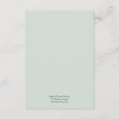 パステルフローラエレガンス結婚ズ エンクロージャーカード (裏面)