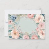 パステルフローラエレガンス結婚ズ 出欠カード (裏面)