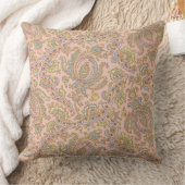 パステルフローラオンピンク装飾用クッション クッション (ブランケット)