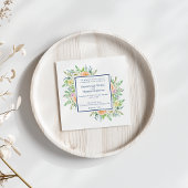 パステルフローラガーデンウォーター結婚カラー 招待状