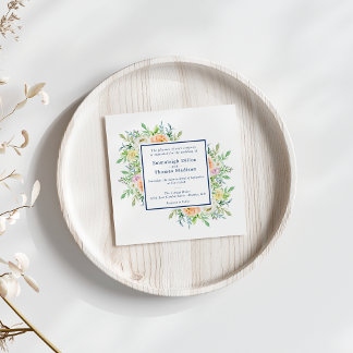 パステルフローラガーデンウォーター結婚カラー 招待状