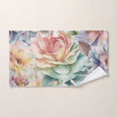 パステルフローラガーデンバスルーム用タオルセット バスタオルセット (ハンドタオル)