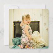 パステルフローラガールズ1stバースデーフォトカード 招待状 (裏面)