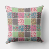 パステルフローラキルトスクウェア クッション (裏面)