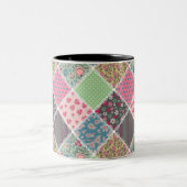 パステルフローラキルトスクウェア ツートーンマグカップ (中央)