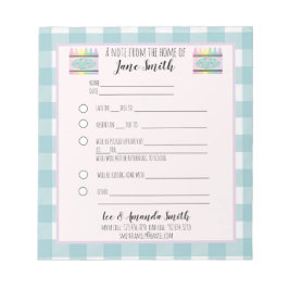 パステルフローラクレヨンスクールノート弁解1子 ノートパッド