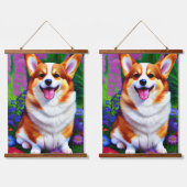 パステルフローラコルギシェルパ 吊り下げ型タペストリー (ダブル)