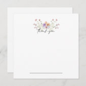 パステルフローラサンキューノーテカード サンキューカード (正面/裏面)