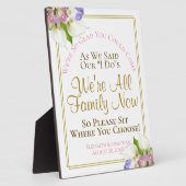 パステルフローラシットシッ結婚ト フォトプラーク (側面)