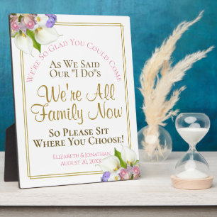 パステルフローラシットシッ結婚ト フォトプラーク