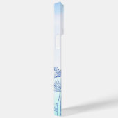 パステルフローラシルエットオーバーレイパーソナライズされた名 Case-Mate iPhoneケース (裏面 / 右)