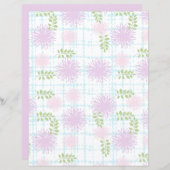 パステルフローラスクラップブック紙 (正面/裏面)