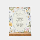 パステルフローラテーブル1席グラフ アクリルサイン (正面)