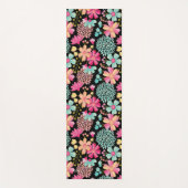 パステルフローラデザイナーヨガエクササイズフロアマット ヨガマット (正面)