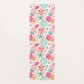 パステルフローラデザイナーヨガエクササイズフロアマット ヨガマット (裏面)