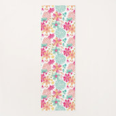 パステルフローラデザイナーヨガエクササイズフロアマット ヨガマット (正面)