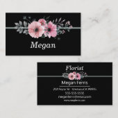 パステルフローラデザイン名刺 名刺 (正面/裏面)