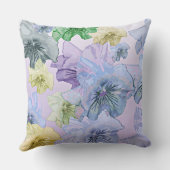 パステルフローラドリームかわいらし、パンジー、 クッション (裏面)