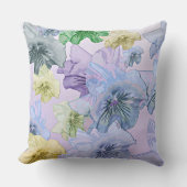 パステルフローラドリームかわいらし、パンジー、 クッション (正面)