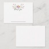 パステルフローラノテカードサンキュー ノートカード (正面/裏面)