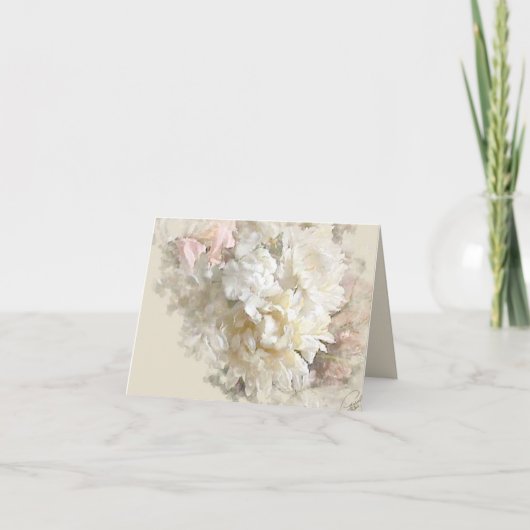 パステルフローラノートカード カード (正面)