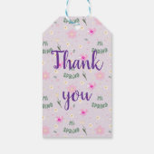 パステルフローラハイ春ラッピング紙 ギフトタグ (裏面)