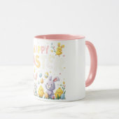 パステルフローラハッピーイースターバニーアンドチックス マグカップ (正面右)