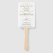 パステルフローラハッピーエバーアフター結婚式 プログラム ハンドファン (裏面)