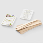 パステルフローラハッピーエバーアフター結婚式 プログラム ハンドファン (組立なし)