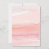 パステルフローラハンドシ絵を描ックブライダル昼食会 招待状 (裏面)