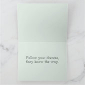 パステルフローラバタフライドリームキャッチャー カード (内部)