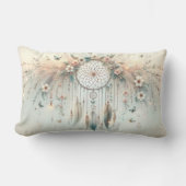 パステルフローラバタフライドリームキャッチャー ランバークッション (正面)