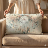 パステルフローラバタフライドリームキャッチャー ランバークッション