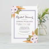 パステルフローラパンパスグラスブライダルシャワー 招待状 (スタンド正面)