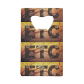 パステルフローラヒッピーETC抽象芸術 クレジットカード栓抜き (裏面)