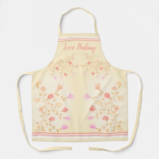パステルフローラピンクス エプロン (正面)