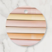 パステルフローラブックテーマベビーシャワー フェイバータグ (裏面)