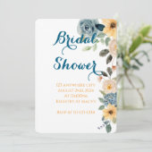 パステルフローラブライダルシャワー招待 招待状 (スタンド正面)