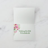 パステルフローラブーケ サンキューカード (内部)