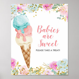 パステルフローラベビーは甘いPlease Take A Treat ポスター