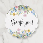 パステルフローラベビーイン開花ベビーシャワー フェイバータグ (裏面)